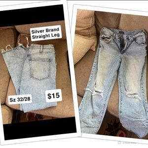 Silver Jeans Blue Straight Leg Denim